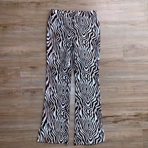 Shein brown zebra pants. Size L. Lightly worn.